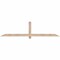 Ekena Millwork Eugene Smooth Timber Gable Bracket, Douglas Fir, 84"W x 21"H x 1 1/2"D x 3 1/2"F, 6/12 Pitch GBW084X21X0204EUG00SDF - alternate 1
